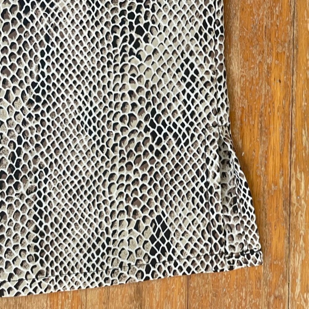 Vintage Snake/Python Print Blouse Size Large 1990… - image 6